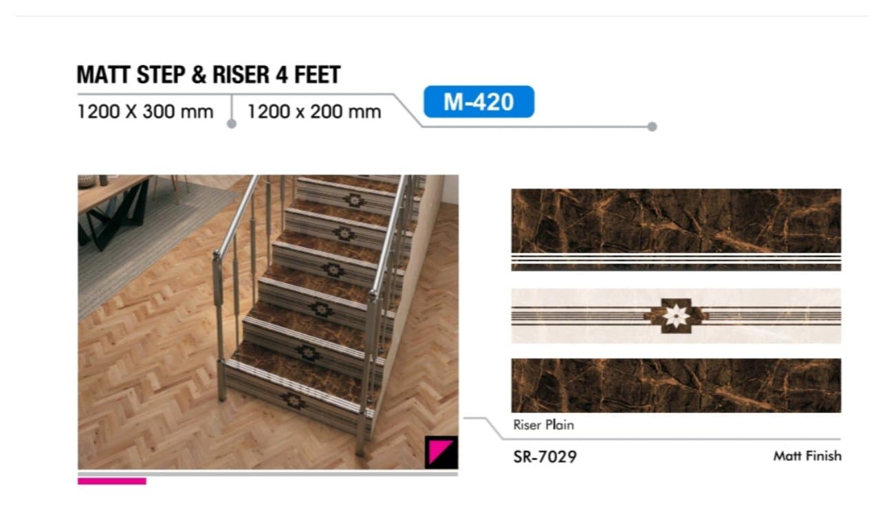 Matt Step & Riser Tile - Design 01